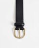 Mango Mango 100% leather belt in black - 3