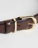 Mango Mango 100% leather belt in brown - 2
