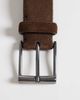 Mango Mango 100% leather belt with silver-tone buckle in brown - 2
