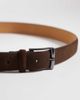 Mango Mango 100% leather belt with silver-tone buckle in brown - 3