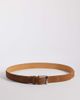 Mango Mango 100% leather belt with silver-tone buckle in tan-Brown - 1