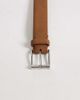 Mango Mango 100% leather belt with silver-tone buckle in tan-Brown - 3