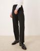 Mango Mango 100% leather brogues with buckles in black - 2