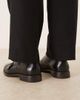 Mango Mango 100% leather brogues with buckles in black - 4