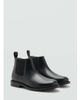 Mango Mango 100% leather Chelsea boots in black - 1