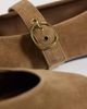 Mango Mango 100% leather flat shoes in sand-Neutral - 4