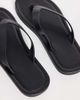 Mango Mango 100% leather flip flops in black - 4