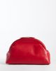 Mango Mango 100% leather oversized clutch bag in red - 1