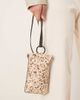 Mango Mango 100% leather shoulder bag in cow print-Brown - 2