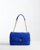 Mango Mango 100% leather shoulder bag in electric blue-Red - 1