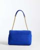 Mango Mango 100% leather shoulder bag in electric blue-Red - 4
