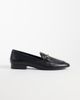 Mango Mango 100% leather snaffle detail loafers in black - 1
