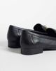 Mango Mango 100% leather snaffle detail loafers in black - 4