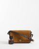 Mango Mango 100% leather suede cross body bag in camel-Brown - 2