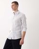 Mango Mango 100% linen long sleeve shirt in pale blue - 1