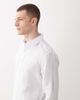 Mango Mango 100% linen long sleeve shirt in pale blue - 4