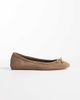 Mango Mango 100% suede ballet flats in mocha-Brown - 1