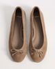 Mango Mango 100% suede ballet flats in mocha-Brown - 3