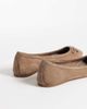 Mango Mango 100% suede ballet flats in mocha-Brown - 4