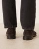 Mango Mango 100% suede brogues in chocolate-Brown - 3