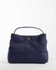 Mango Mango 100% suede bucket bag in navy - 1