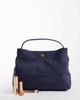 Mango Mango 100% suede bucket bag in navy - 2