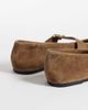 Mango Mango 100% suede buckle strap pumps in mocha-Brown - 3