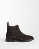 Mango Mango 100% suede chelsea boot in dark brown - 1
