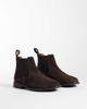 Mango Mango 100% suede chelsea boot in dark brown - 3