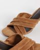 Mango Mango 100% suede heeled sandals in tan-Brown - 2