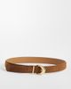 Mango Mango 100% suede leather belt in brown - 1