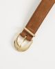 Mango Mango 100% suede leather belt in brown - 2