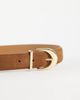 Mango Mango 100% suede leather belt in brown - 3