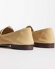 Mango Mango 100% suede leather loafers in sand-Neutral - 4