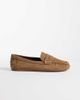 Mango Mango 100% suede loafers in brown - 1