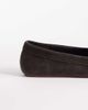 Mango Mango 100% suede loafers with bow detailing in chocolate-Brown - 3