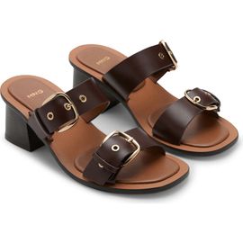 MANGO MANGO Amy Buckle Strap Slide Sandal