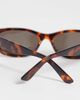 Mango Mango angular sunglasses in tortoiseshell-Brown - 2