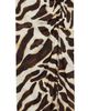 MANGO MANGO Animal Print Side Slit Midi Skirt - 3