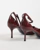 Mango Mango ankle strap heeled pumps in brown - 2