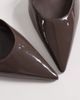 Mango Mango ankle strap pointed heels in mocha-Brown - 2