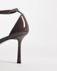 Mango Mango ankle strap pointed heels in mocha-Brown - 3