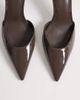 Mango Mango ankle strap pointed heels in mocha-Brown - 4