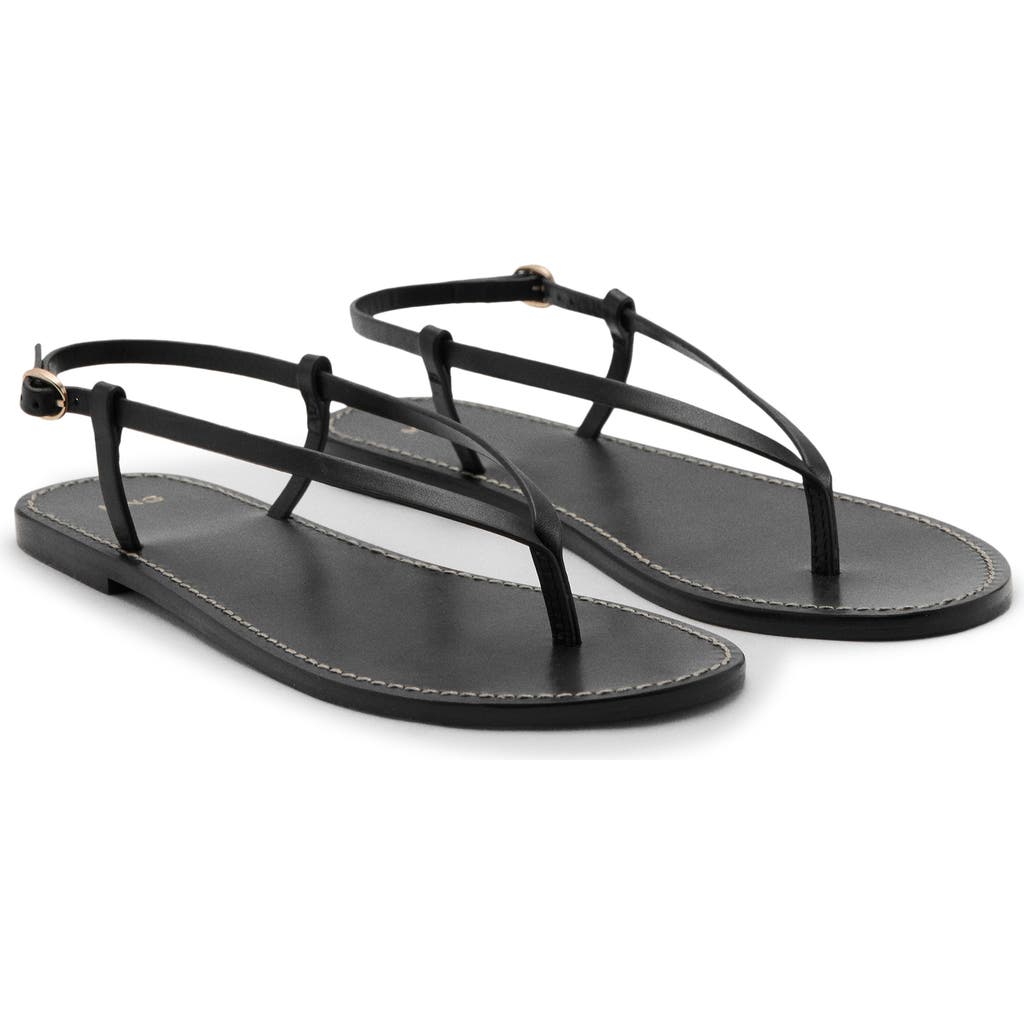 MANGO MANGO Ankle Strap Thong Sandal