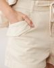 Mango Mango Aria 100% cotton utility shorts in cream - part of a set-Neutral - 4