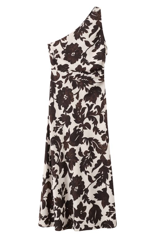 MANGO MANGO Asymmetric Floral Print Maxi Dress