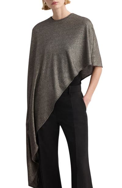 MANGO MANGO Asymmetric Lurex Cape