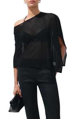 MANGO MANGO Asymmetrical Knitted Cape