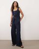 Mango Mango Avery 100% cotton straight jeans in dark blue - part of a set - 1