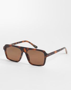 Mango Mango aviator sunglasses in tortoise shell-Brown